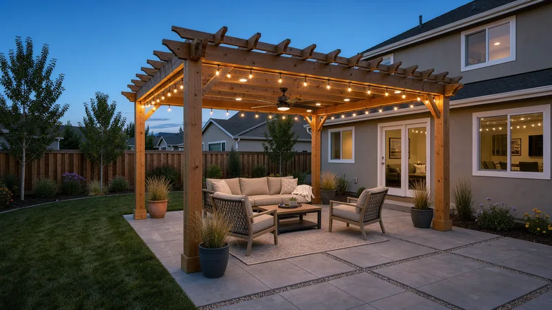 Pergola Lighting & Electrical service in Boise, ID